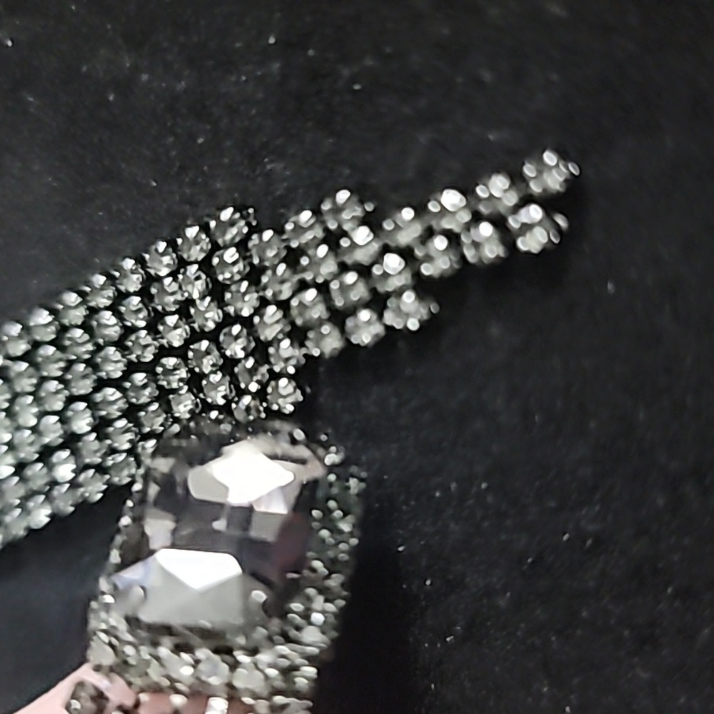 Rhinestone Dangle Earrings - image 5